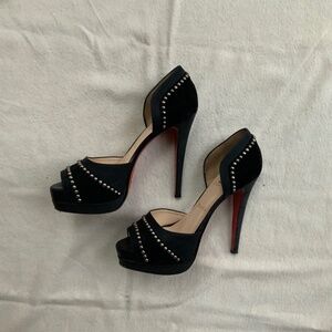 Christian Louboutin black platform high-heels size 37.5